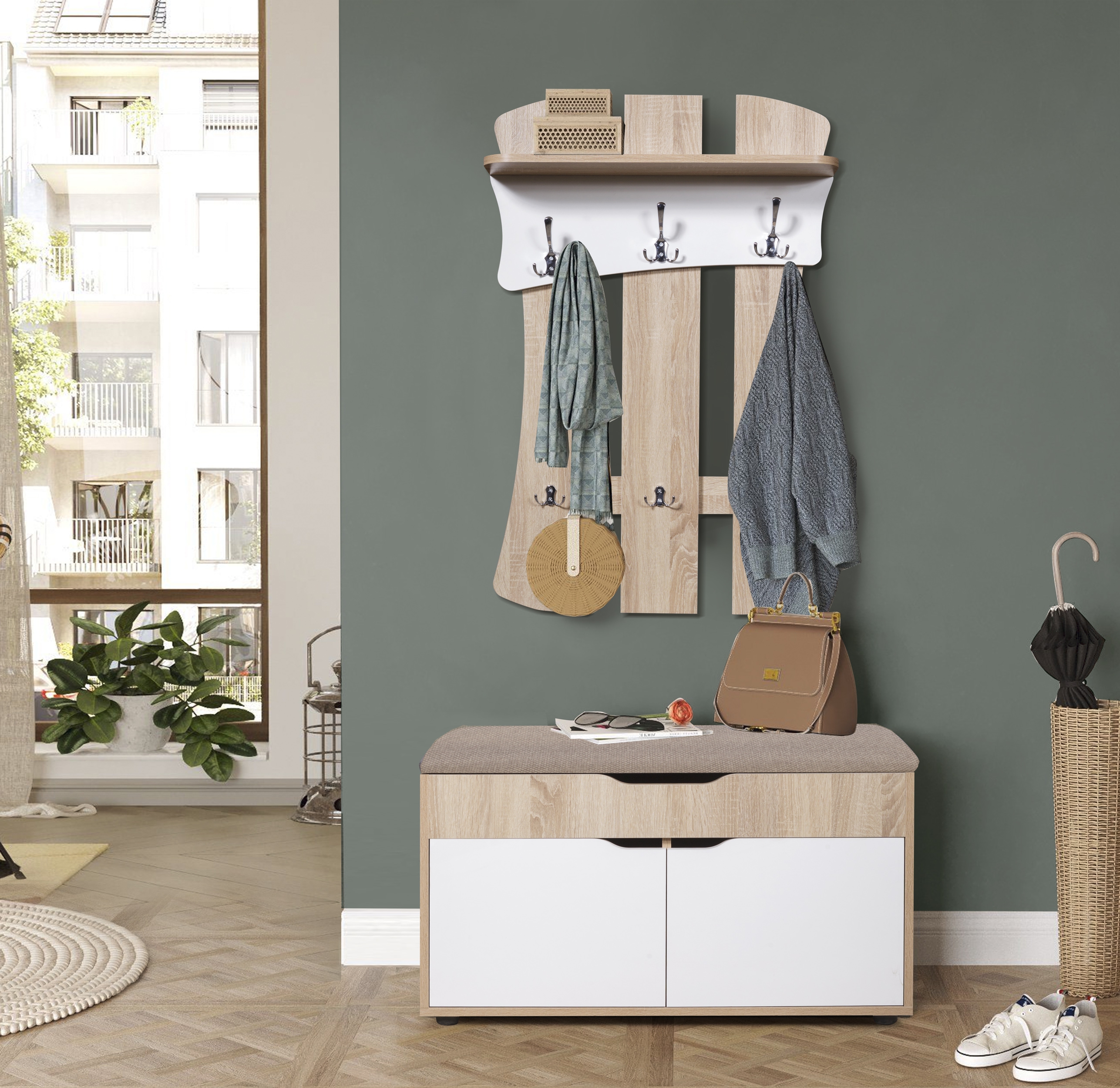 Вешалка "НЮАНС-2"  производства компании Мебелькласс.